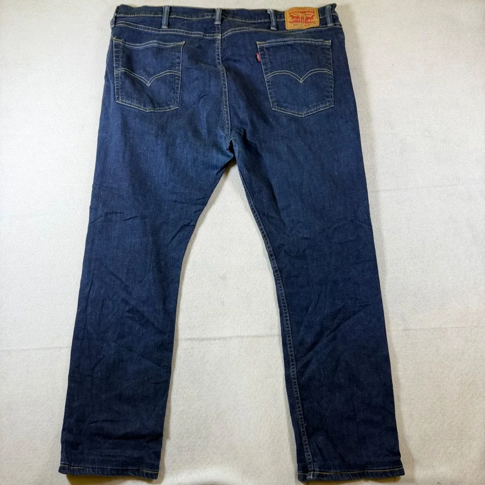 Levis 513 Slim Straight Jeans Mens 40x32 Dark Wash Blue Denim‎ Pants 00513-0601